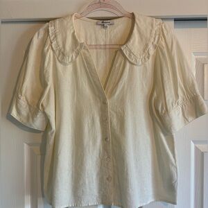 Madewell ruffle collar blouse